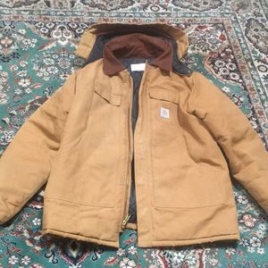 VTG Carhartt Arctic Firm Duck Insulated Loose Fit Traditional Coat with Hood 50T